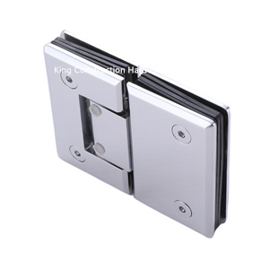 Beveled Adjustable 180 Glass to Glass Shower Hinge