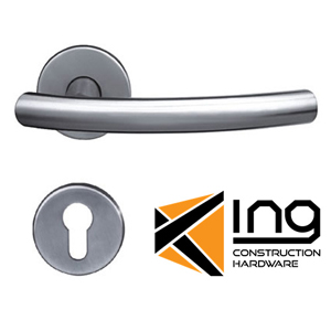 Chrome lever door handles