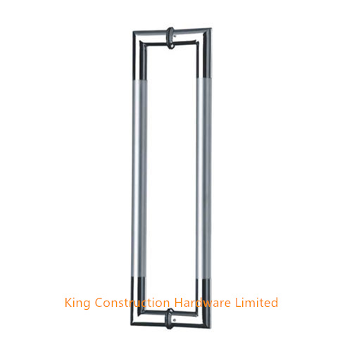 Commercial door handles for glass doors