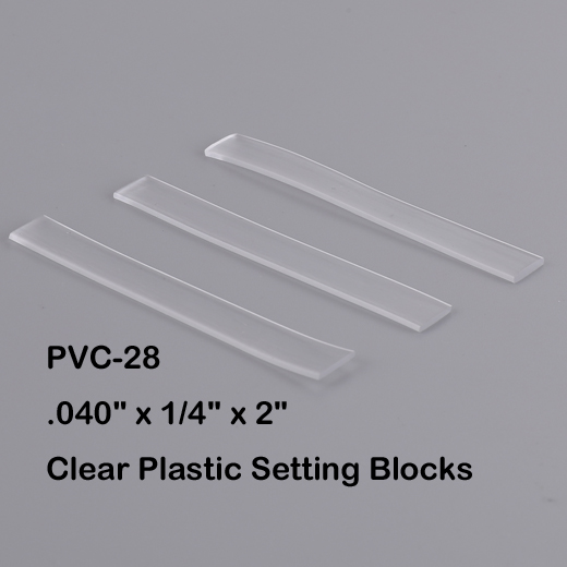 Clear Plastic Setting Blocks