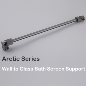 Shower Door Fixed Panel Wall To Glass Support Bar